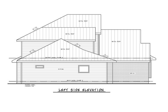 Exterior - Other Elevation for Modern House Plan #20-2493 - 4 bed, 3.5 bath