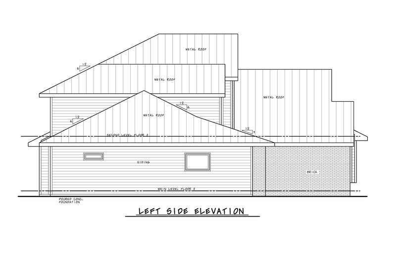Architectural House Design - Exterior - Other Elevation for Modern House Plan #20-2493 - 4 bed, 3.5 bath