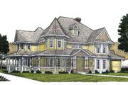 Victorian Style House Plan - 4 Beds 3.5 Baths 4053 Sq/Ft Plan #410-141 