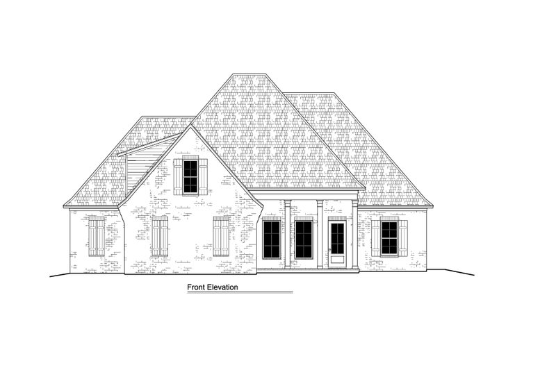 Dream House Plan - Exterior - Front Elevation 3 for Traditional House Plan #1081-14 - 4 bed, 3 bath