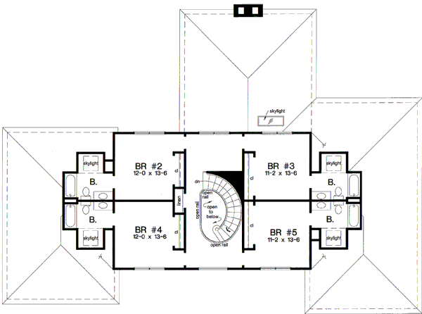 European Floor Plan - Upper Floor Plan #312-835