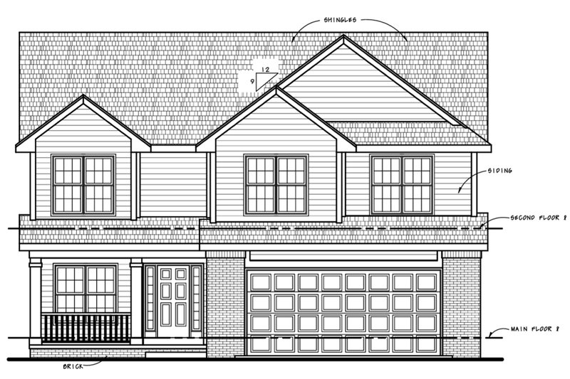 Dream House Plan - Exterior - Front Elevation 6 for Traditional House Plan #20-2196 - 4 bed, 3 bath