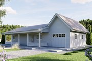 Farmhouse Style House Plan - 2 Beds 1 Baths 960 Sq/Ft Plan #1106-174 Exterior 