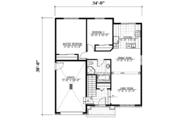 Traditional Style House Plan - 2 Beds 1 Baths 952 Sq/Ft Plan #138-245 