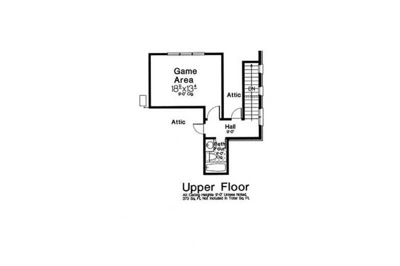 Dream House Plan - Optional Bonus Level