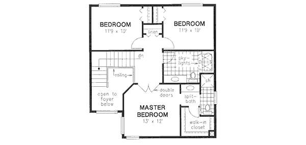 Dream House Plan - European Floor Plan - Upper Floor Plan #18-9044