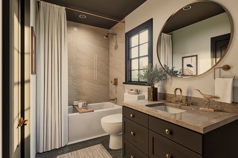 House Blueprint - Interior - Bathroom for Ranch House Plan #54-624 - 6 bed, 6 bath