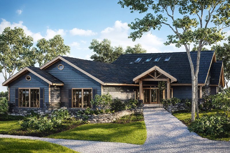 Dream House Plan - Ranch Exterior - Front Elevation Plan #124-340