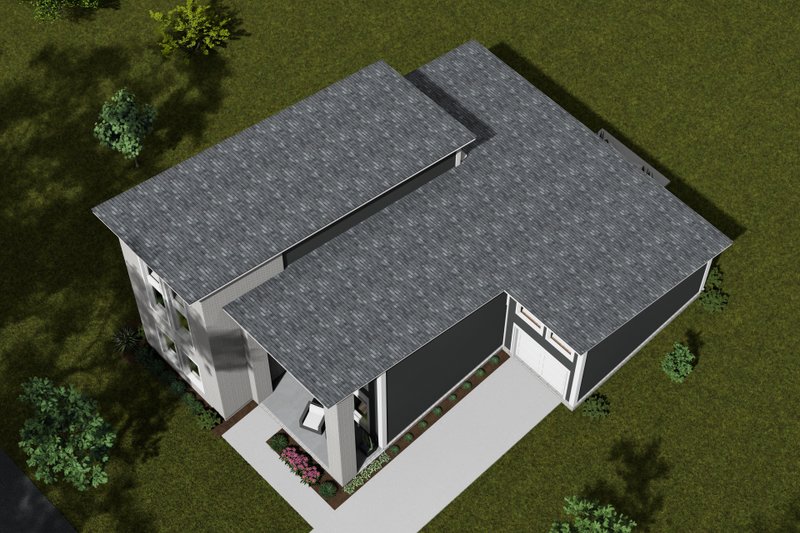 Architectural House Design - Exterior - Other Elevation 4 for Modern House Plan #513-2287 - 4 bed, 3 bath