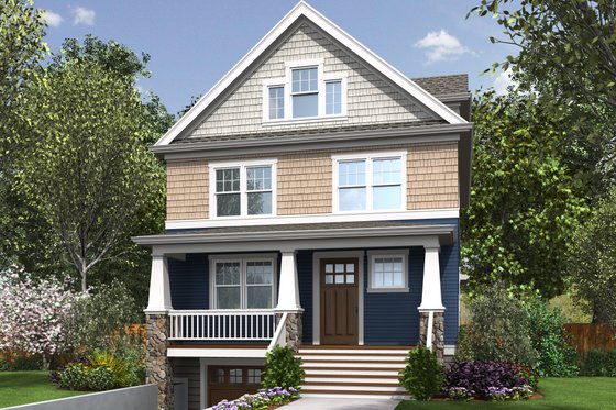 Exterior - Front Elevation for Craftsman House Plan #48-678 - 4 bed, 3.5 bath