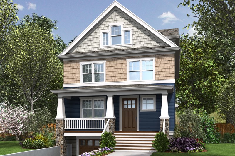 Dream House Plan - Craftsman Exterior - Front Elevation Plan #48-678