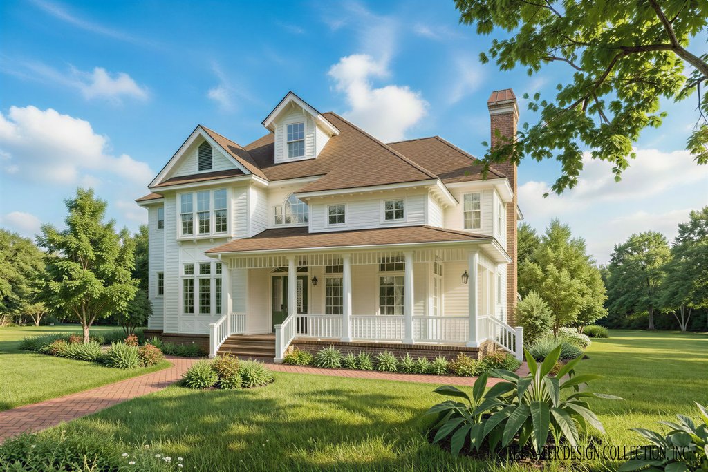 Exterior - Front Elevation 2 for Victorian House Plan #930-198 - 3 bed, 3.5 bath