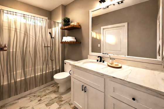 Interior - Bathroom for Traditional House Plan #44-245 - 2 bed, 2 bath