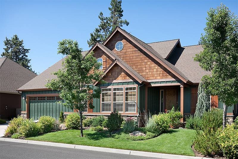 Home Plan - Front View - 2000 square foot Craftsman home