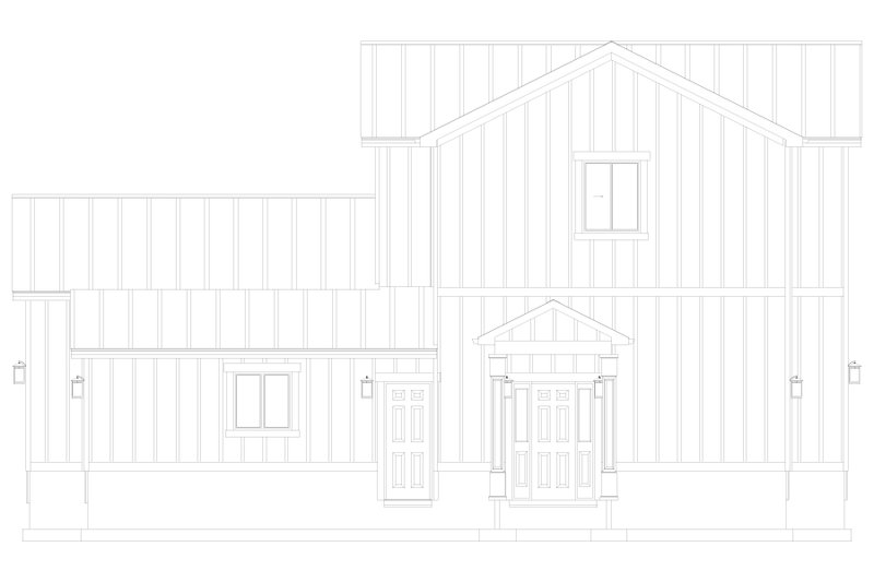 House Plan Design - Exterior - Other Elevation 2 for Farmhouse House Plan #1060-118 - 2 bed, 2.5 bath