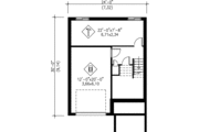 European Style House Plan - 2 Beds 1.5 Baths 1766 Sq/Ft Plan #25-2142 