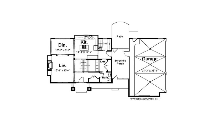 Dream House Plan - Floor Plan - Main Floor for Farmhouse House Plan #928-441 - 3 bed, 2.5 bath