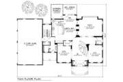 Southern Style House Plan - 4 Beds 4.5 Baths 4752 Sq/Ft Plan #70-552 