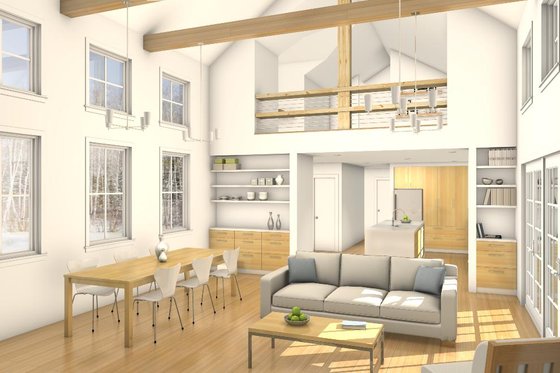 Interior - Other 4 for Cabin House Plan #497-47 - 3 bed, 2 bath