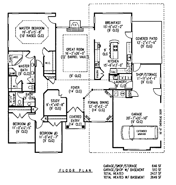 Architectural House Design - European Floor Plan - Main Floor Plan #11-114