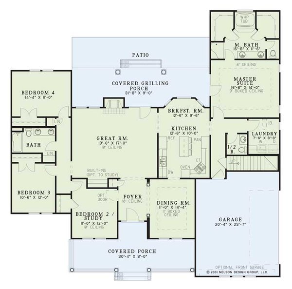 Dream House Plan - Country Floor Plan - Main Floor Plan #17-3250