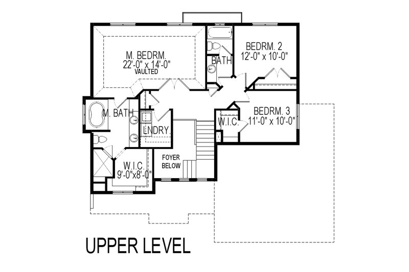 Home Plan - Floor Plan - Upper Floor for Traditional House Plan #920-27 - 5 bed, 3.5 bath