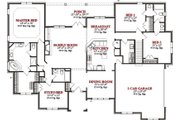 European Style House Plan - 4 Beds 3.5 Baths 2731 Sq/Ft Plan #63-302 