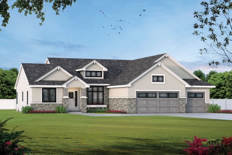 Home Plan - Traditional Exterior - Front Elevation Plan #20-1761