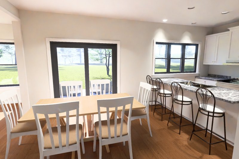Architectural House Design - Interior - Dining Room 1 for Modern House Plan #513-2454 - 3 bed, 2.5 bath