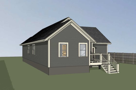 Exterior - Other Elevation for Farmhouse House Plan #79-333 - 4 bed, 2 bath