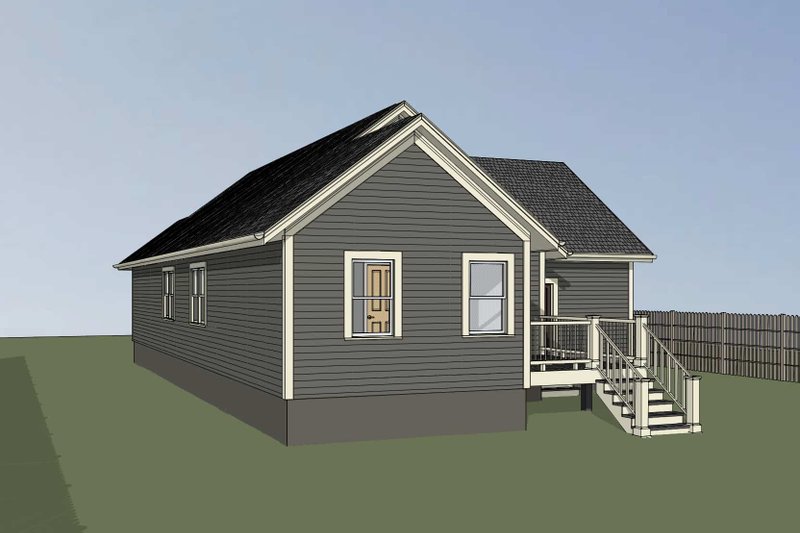 Dream House Plan - Exterior - Other Elevation for Farmhouse House Plan #79-333 - 4 bed, 2 bath