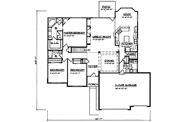 Traditional Floor Plan - Main Floor Plan #116-183