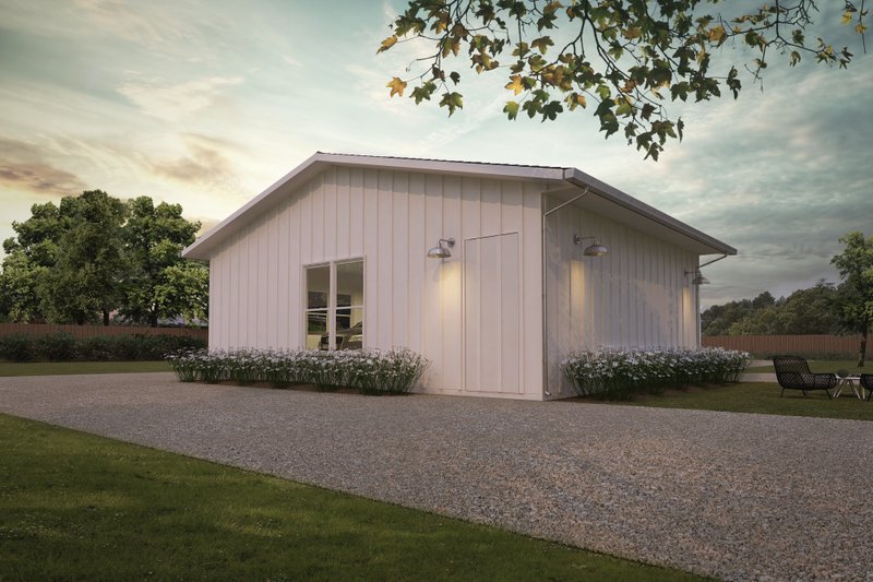 Dream House Plan - Exterior - Rear Elevation for Ranch House Plan #888-14, 0 bath