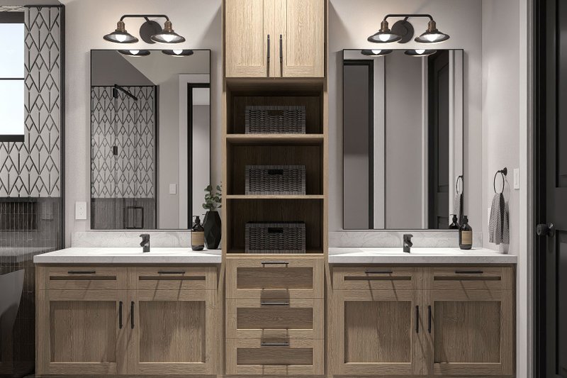Home Plan - Interior - Master Bathroom for Barndominium House Plan #455-725 - 3 bed, 2.5 bath