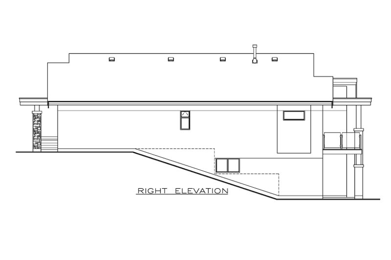 House Plan Design - Exterior - Other Elevation for Contemporary House Plan #1100-18 - 2 bed, 2 bath