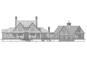 Exterior - Front Elevation 4 for Country House Plan #928-307 - 4 bed, 4 bath