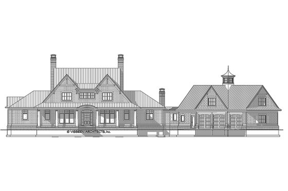 Exterior - Front Elevation 4 for Country House Plan #928-307 - 4 bed, 4 bath