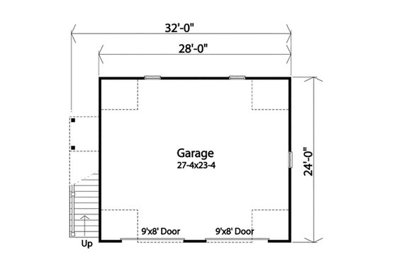 Floor Plan - Main Floor for Country House Plan #22-602, 0 bath