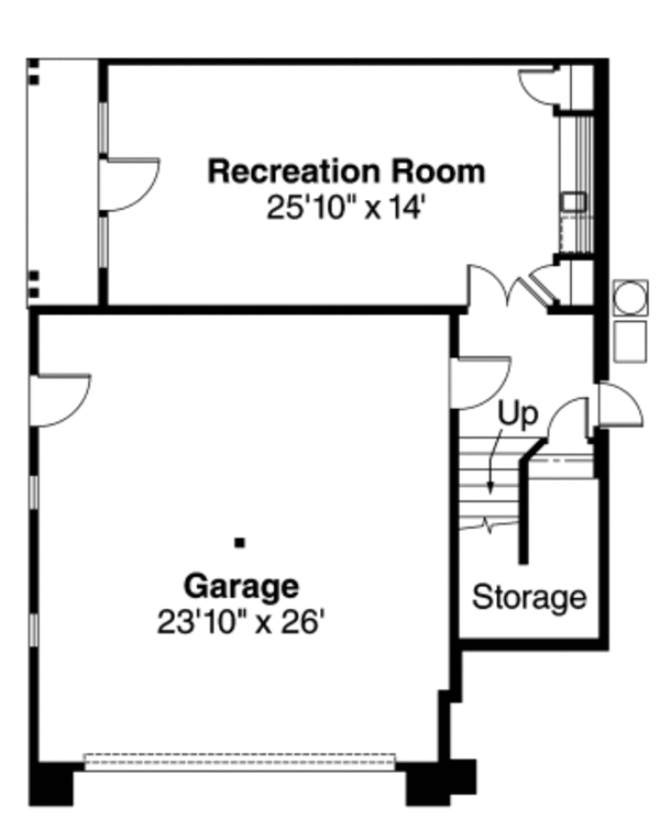 Home Plan - Floor Plan - Lower Floor Plan #124-625