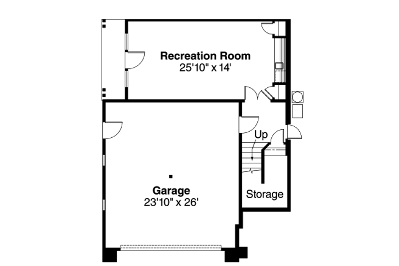 Home Plan - Floor Plan - Lower Floor House Plan #124-625 - 4 bed, 2 bath