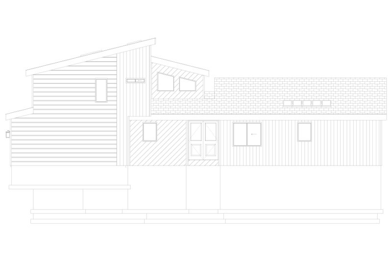 Home Plan - Exterior - Front Elevation 4 for Modern House Plan #1060-236 - 4 bed, 4 bath