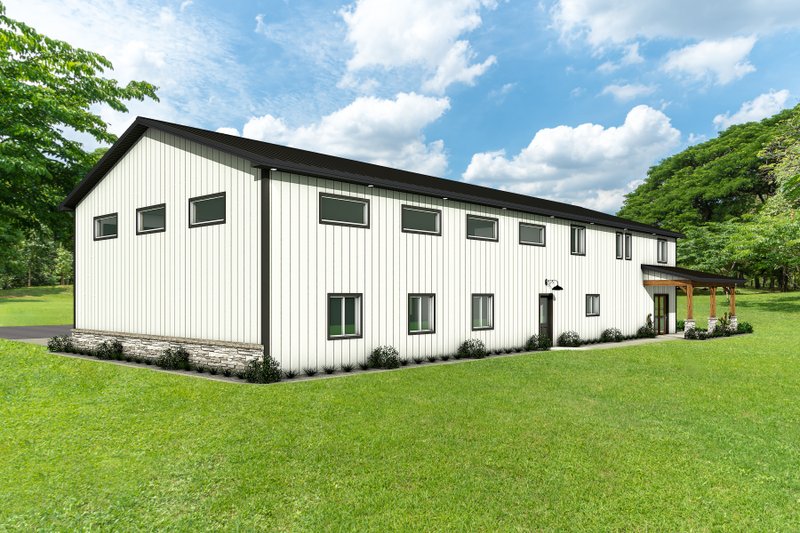 Dream House Plan - Exterior - Rear Elevation 7 for Barndominium House Plan #1084-16 - 3 bed, 2.5 bath
