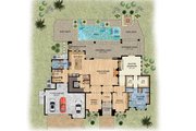 Beach Style House Plan - 4 Beds 5 Baths 4080 Sq/Ft Plan #548-51 
