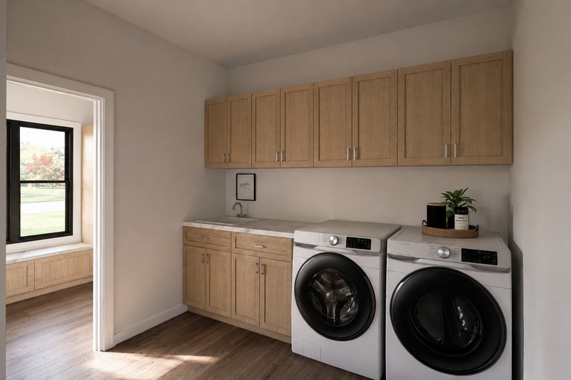 Dream House Plan - Interior - Laundry for Contemporary House Plan #1064-477 - 2 bed, 2.5 bath