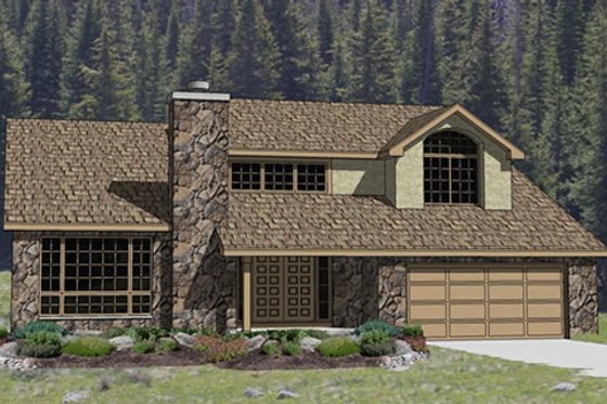 Exterior - Front Elevation for Traditional House Plan #116-214 - 3 bed, 2.5 bath