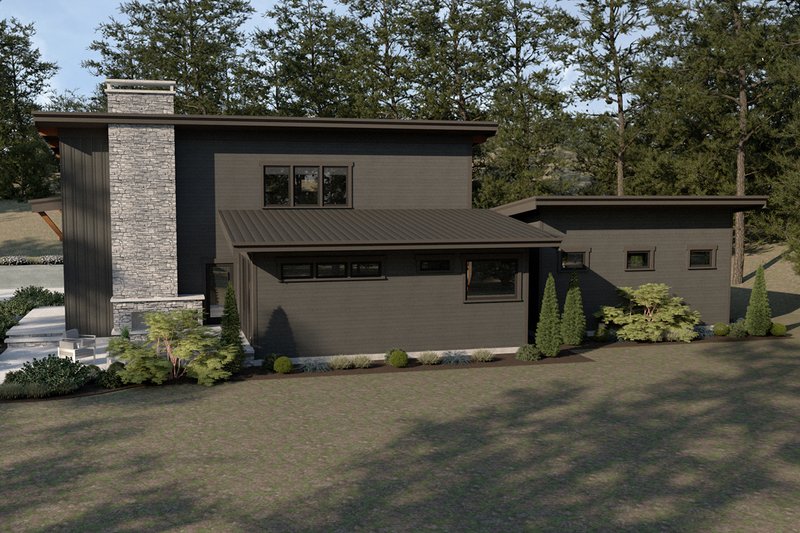 Dream House Plan - Right Side Elevation
