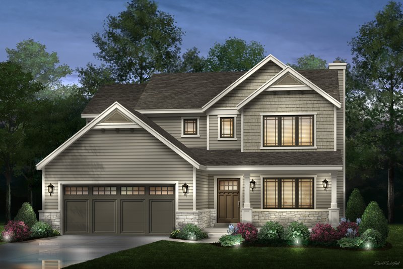 Home Plan - Traditional Exterior - Front Elevation Plan #22-641