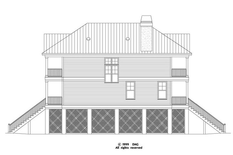 Home Plan - Right Side Elevation