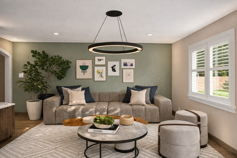House Blueprint - Interior - Master Bedroom for Craftsman House Plan #1060-467 - 3 bed, 2.5 bath