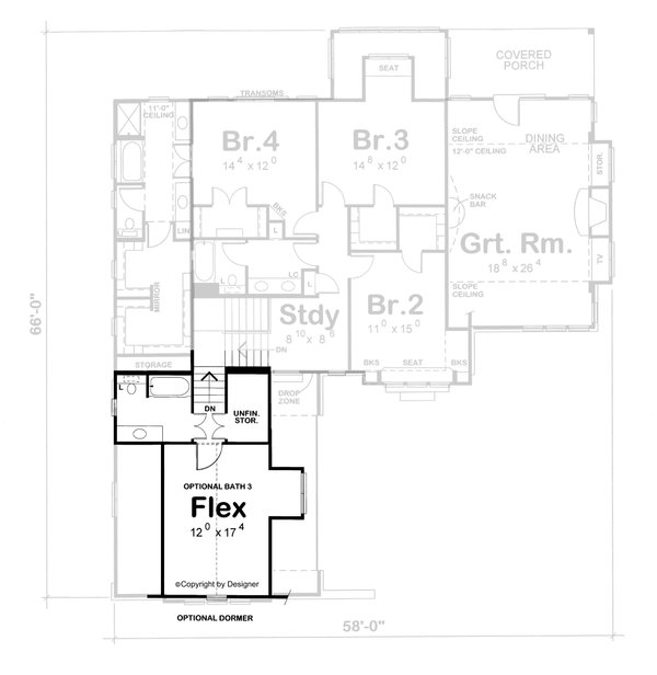 House Plan Design - Contemporary Floor Plan - Other Floor Plan #20-2474